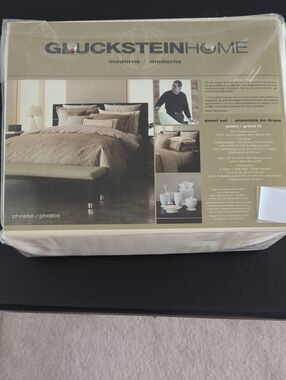 Guckstein Home Phoebe Neutral Sheet Set New